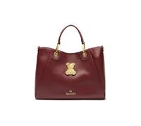 Braccialini Amy Bijoux Borsa a mano di garndi dimensioni con doppi manici, nasconde tra le cuciture trasversali dei pannelli che permettono di ampliarla. La borsa è in similpelle di colore bordeaux,