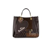 Braccialini Amy Patchwork Borsa a mano grande Amy Patchwork in un elegante abbinamento di beige, polvere e vinaccia, arricchito da dettagli azzurro polvere che esaltano l'effetto patchwork. Il maxi