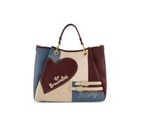 Braccialini Amy Patchwork Borsa a mano grande Amy Patchwork in un elegante abbinamento di beige, polvere e vinaccia, arricchito da dettagli azzurro polvere che esaltano l'effetto patchwork. Il maxi