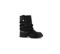 Braccialini Amy Patchwork Stivale in pelle suede dalla silhouette morbida e contemporanea, caratterizzato da un elegante gambale drappeggiato che dona movimento e un’allure rilassata al modello. Il
