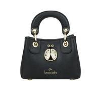 Braccialini Beth Jewels Borsa a mano di medie dimensioni in colore biscotto, con doppi manici e tracolla logata removibile e regolabile per una doppia portabilità. All’interno, una pochette estraibile