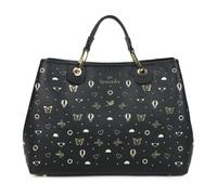 Braccialini Beth Strass Borsa a mano di grandi dimensioni in colore biscotto, con doppi manici e tracolla logata removibile e regolabile per una doppia portabilità. All’interno, una pochette