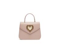 Braccialini Baroque Borsa a mano in similpelle bordeaux, elegante e raffinata, arricchita da un prezioso cuore gioiello dorato in stile barocco che aggiunge un tocco scenografico a un modello senza