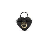 Braccialini Baroque Mini bag in morbido vitello dalla romantica silhouette a cuore, impreziosita dall’iconica fibbia gioiello Baroque con cuoricini smaltati e dettagli luminosi. Le linee morbide e