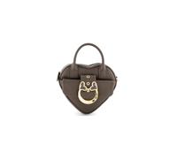 Braccialini Baroque Mini bag in morbido vitello dalla romantica silhouette a cuore, impreziosita dall’iconica fibbia gioiello Baroque con cuoricini smaltati e dettagli luminosi. Le linee morbide e