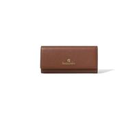 Braccialini Basic Portafoglio in pelle modello continental con clip e logatura dorata.
