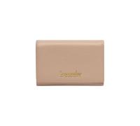 Braccialini Basic Portafoglio modello continental medio, in pelle di colore platino con la logatura in rilievo dorata.