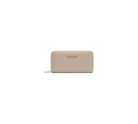Braccialini Basic Portafoglio modello zip around in pelle di colore oro, con logatura dorata frontale. Una tasca interna con zip per la moneta.