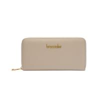 Braccialini Basic Portafoglio modello zip around in pelle di colore oro, con logatura dorata frontale. Una tasca interna con zip per la moneta.