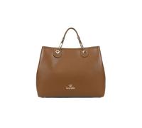 Braccialini Beth Borsa a mano di grandi dimensioni in colore marrone, con doppi manici e tracolla logata removibile e regolabile per una doppia portabilità. All’interno, una pochette estraibile con