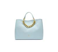 Braccialini Beth Jewels Borsa a mano di grandi dimensioni in colore platino, con doppi manici e tracolla logata removibile e regolabile per una doppia portabilità. All’interno, una pochette estraibile
