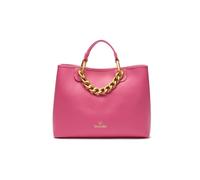 Braccialini Beth Jewels Borsa a mano di grandi dimensioni in colore platino, con doppi manici e tracolla logata removibile e regolabile per una doppia portabilità. All’interno, una pochette estraibile