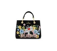 Braccialini Beth Lt Bloom Borsa a mano media in morbido materiale effetto suede, caratterizzata da una silhouette elegante e femminile. I doppi manici e la tracolla removibile e regolabile offrono una