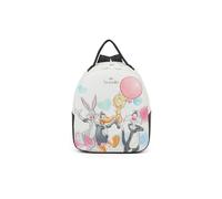 Braccialini Beth Lt Zaino con spallacci regolabili per il massimo comfort e versatilità. La stampa frontale celebra l’iconico universo dei Looney Tunes con Bugs Bunny, Daffy Duck, Titti e Silvestro: