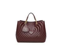Braccialini Beth Matelassé Borsa a mano di grandi dimensioni in colore bordeaux, con doppi manici e tracolla removibile e regolabile per una doppia portabilità. Presenta una lavorazione trapuntata a