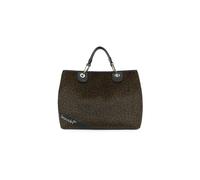 Braccialini Beth Matelassé Borsa a mano di grandi dimensioni in materiale effetto cavallino dalla fantasia zebrata. Con doppi manici, chiusura con clip e tracolla in nastro logato rimovibile e