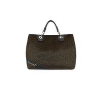 Braccialini Beth Matelassé Borsa a mano di grandi dimensioni in materiale effetto cavallino dalla fantasia zebrata. Con doppi manici, chiusura con clip e tracolla in nastro logato rimovibile e