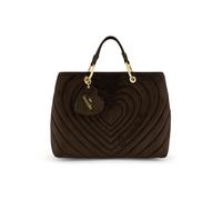 Braccialini Beth Matelassé Borsa a mano di grandi dimensioni in materiale effetto suede dal finish morbido e vellutato. L’iconica lavorazione a cuori concentrici trapuntati dona profondità e carattere