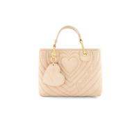 Braccialini Beth Matelassé Borsa a mano di medie dimensioni in materiale effetto suede dal finish morbido e vellutato. L’iconica lavorazione a cuori concentrici trapuntati dona profondità e carattere
