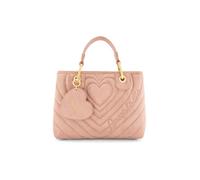 Braccialini Beth Matelassé Borsa a mano di medie dimensioni in materiale effetto suede dal finish morbido e vellutato. L’iconica lavorazione a cuori concentrici trapuntati dona profondità e carattere