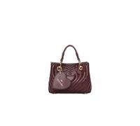 Braccialini Beth Matelassé Borsa a mano di piccole dimensioni in colore bordeaux, con doppi manici e tracolla removibile e regolabile per una doppia portabilità. Presenta una lavorazione trapuntata a