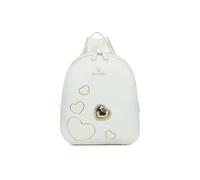 Braccialini Beth Patch Zaino con manico superiore e due spallacci di colore beige, all'interno una pochette tono su tono estraibile. Il modello è arricchito da una decorazione con dettagli a forma di