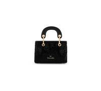 Braccialini Beth Strass Borsa a mano dalle piccole dimensioni che unisce eleganza e luminosità in una silhouette capiente e sofisticata. Realizzata in un morbido materiale effetto suede dalla mano
