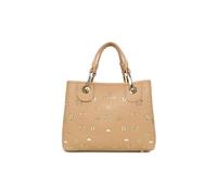 Braccialini Beth Strass Borsa a mano di medie dimensioni in colore smeraldo, con doppi manici e tracolla logata removibile e regolabile per una doppia portabilità. All’interno, una pochette estraibile