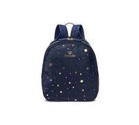 Braccialini Beth Strass Zaino in nylon di colore blu decorato con applicazioni di strass e borchiette di varia misura tono su tono, che creano un effetto scintillante e sofisticato.