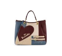 Braccialini Amy Patchwork Borsa a mano grande Amy Patchwork in tonalità nera, caratterizzata da un raffinato mix di texture e materiali che valorizzano il design iconico della linea. Il maxi cuore