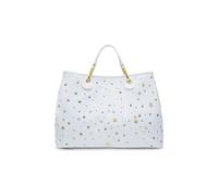 Braccialini Beth Strass Borsa a mano di grandi dimensioni con doppi manici, chiusura con clip e tracolla in nastro logato rimovibile e regolabile che ne permette la doppia portabilità. All'interno una