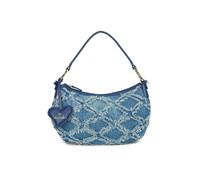 Braccialini Borsa Donna Firmata Beth Jeans Hobo in Denim Jeans blu