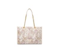 Braccialini Borsa Donna Jacquard a Spalla con Tracolla e Ricami Floreali