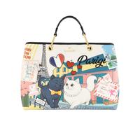 Braccialini Cartoline Parigi Borsa a mano dalle grandi dimensioni, ideale per chi desidera un accessorio capiente senza rinunciare a stile e originalità. La stampa dedicata a Parigi racconta