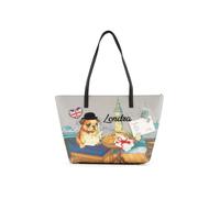 Braccialini Cartoline Londra Borsa a spalla ideale per accompagnarti nelle giornate più dinamiche con praticità e stile. La stampa dedicata a Londra raffigura un simpatico bulldog inglese immerso