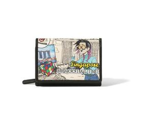Braccialini - Cartoline Singapore Wallet - - Accessories - Donna - Multicolore - ONE SIZE