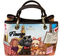 BRACCIALINI Firenze Borsa Shopper da braccio con tracolla CANI DOG LOVE B19161