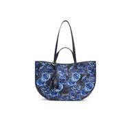 Braccialini Flower Un’armonia di forme e colori definisce questa handbag dalle grandi dimensioni, dove l’eleganza del doppio manico sposa una fioritura sofisticata nei toni del blu. Il design, pulito