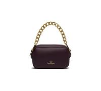 Braccialini Jinny Jewels Borsa a tracolla in similpelle di colore bordeaux, il design è valorizzato da una catena dorata removibile con maxi maglie che aggiunge un tocco glamour e distintivo, inoltre