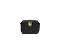 Braccialini Jinny Leather Borsa a tracolla in pelle di colore platino dalla linea compatta e minimalista. Il cuore dorato con dettagli decorativi sul fronte dona un tocco romantico e prezioso. Con una