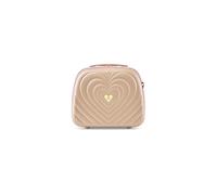 Braccialini Matelassé Compatto, raffinato e straordinariamente pratico, il beauty case Braccialini oro conquista con il suo design sofisticato e la texture a rilievo a forma di cuore, che dona volume,