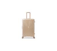 Braccialini Matelassé Viaggia con stile con il trolley grande rigido, accessorio raffinato e pratico per chi ama distinguersi. Il design oro sofisticato è impreziosito da una