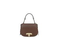 Braccialini Michelle Borsa a mano in morbida pelle di colore bordeaux, dal design compatto e sofisticato. La forma arrotondata con patta frontale è impreziosita da una chiusura girello dorata con logo