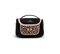 Braccialini Milly Compatto, leggero e grintoso: questo beauty mini in nylon unisce funzionalità e stile in un formato pratico da portare sempre con te. Il design nero è valorizzato dal pannello