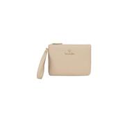 Braccialini Milly Pochette in materiale simil pelle di colore platino, dal design essenziale e raffinato. Chiusura con zip dorata con laccetto laterale e logo frontale. Compatta e leggera,