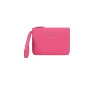 Braccialini Milly Pochette in materiale simil pelle di colore platino, dal design essenziale e raffinato. Chiusura con zip dorata con laccetto laterale e logo frontale. Compatta e leggera,