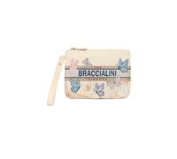 Braccialini Milly Pochette in similpelle e tessuto perfetta come bag-in-bag per organizzare la tua borsa o come clutch da polso per un look serale essenziale e ricercato.