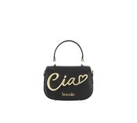 Braccialini Ciao Mini bag dal design romantico e femminile, realizzata in morbido vitello liscio e impreziosita dall’iconico accessorio metallico “Ciao” in finitura dorata, simbolo distintivo della