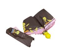 BRACCIALINI OMBRELLO CORTO Tascabile APERTURA MANUALE Looney Tunes Titti B04