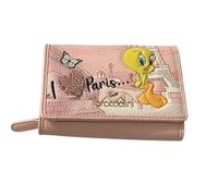 Braccialini Portafoglio Cartoline Looney tunes rosa A26BR03 LT209